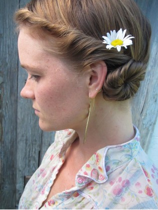 Gorgeous twisted bun hairstyle