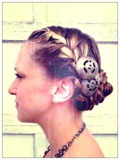 Add some flair to your hair with vintage jewelry!