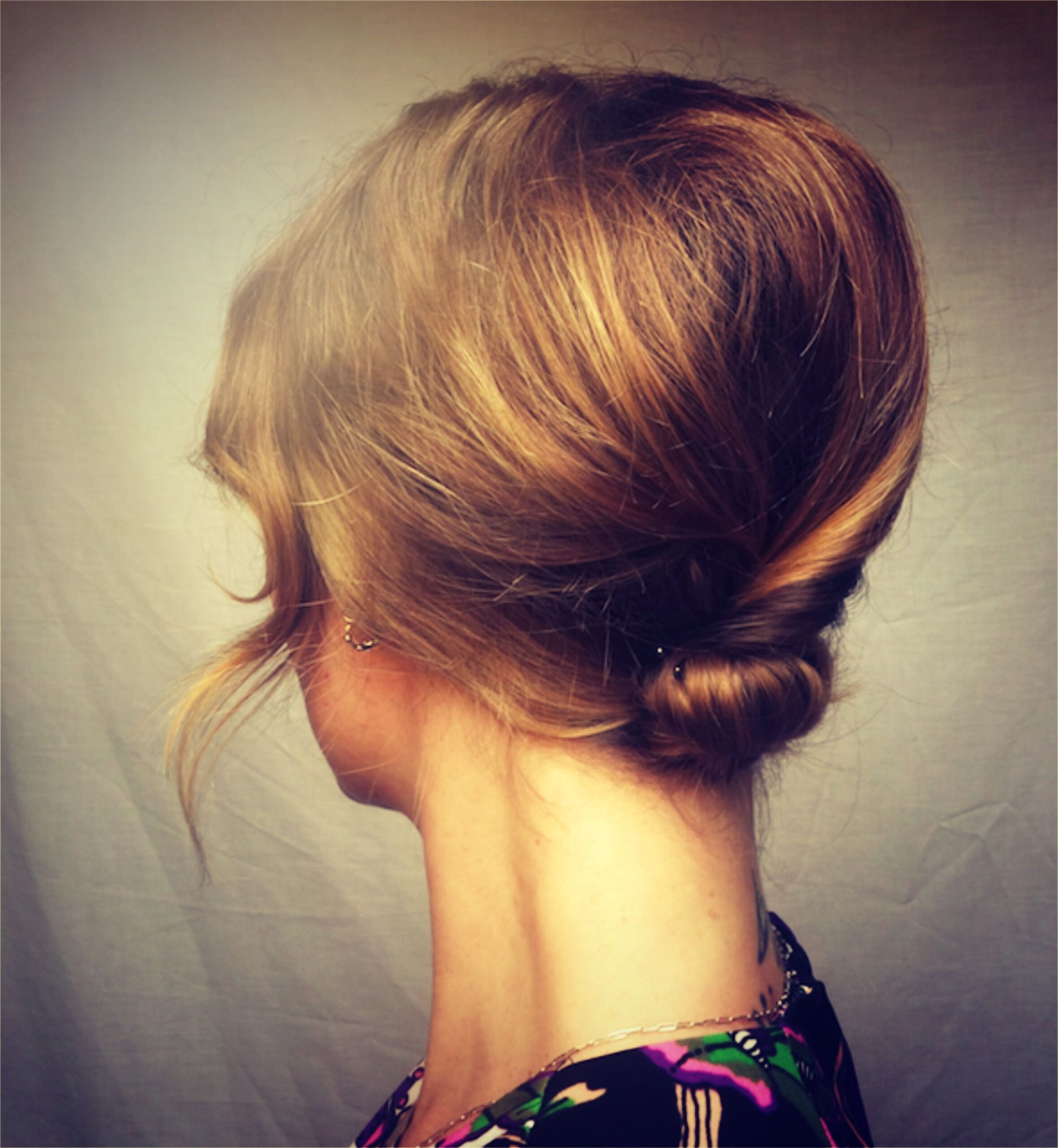Sexy secretary in 60 seconds beehive bun.