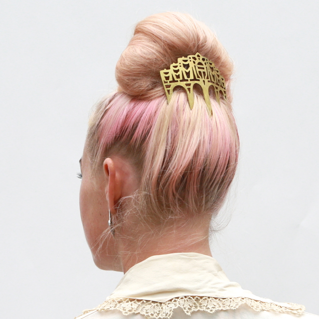 A Party Bun, for soiree hair in a pinch.