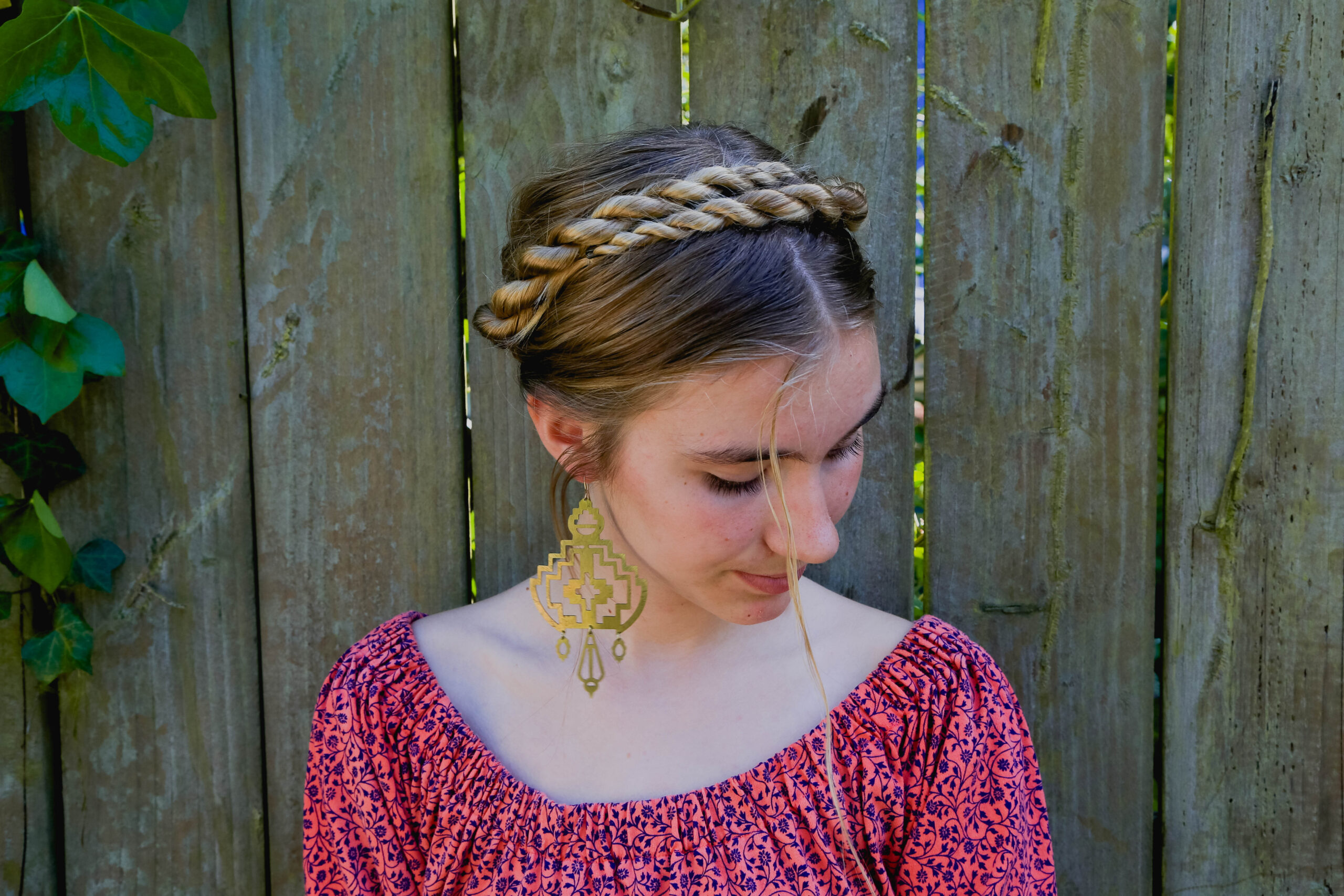 DIY Rattlesnake braid crown.