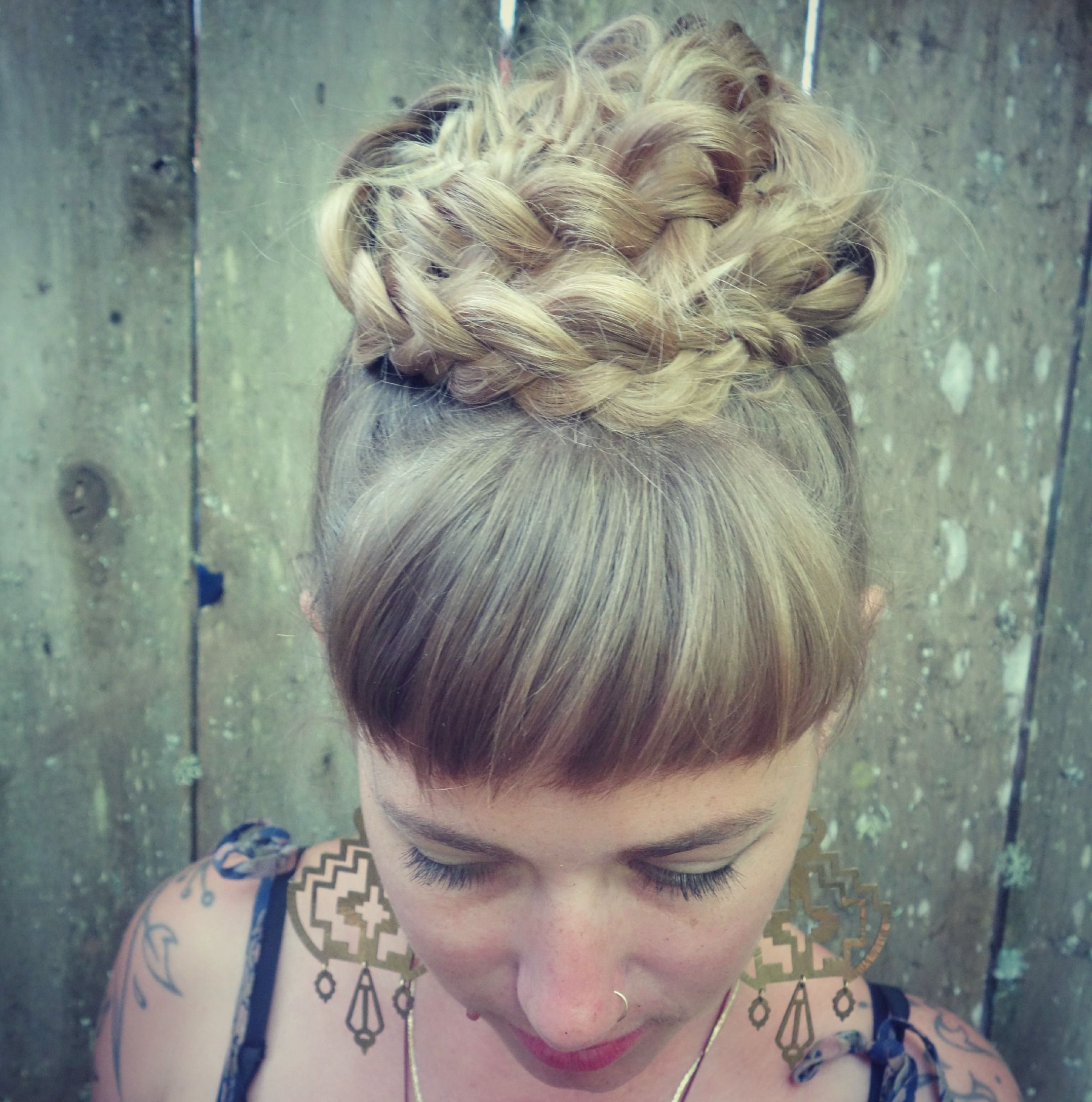 #DIYhair Friday! Braided fun buns for all lengths.